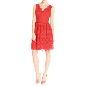 Stunning Adrianna Papell Coral dress with Pockets